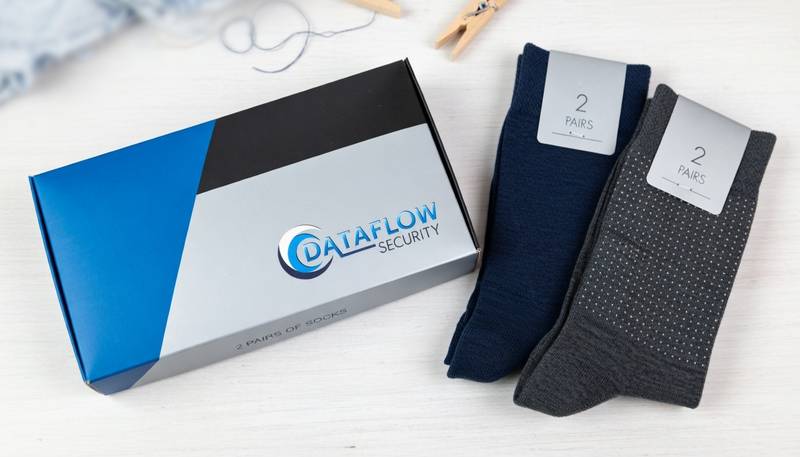 Folding Box for 2 Pairs of Socks