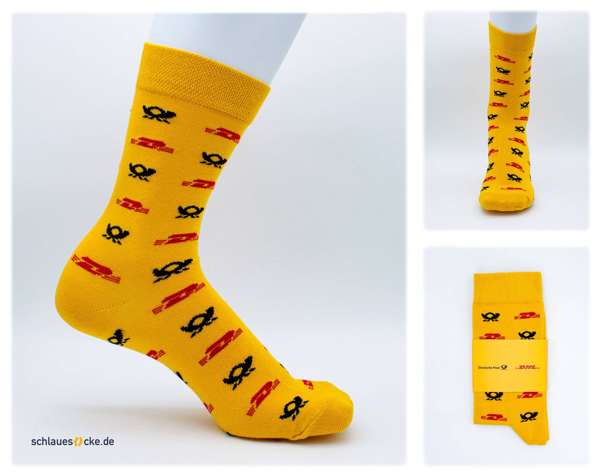 Beispielabbildung „Individuella strumpor som reklamgåva.“: individuelle Socken nach Kundenauftrag (Custom Socks), kein Katalogprodukt