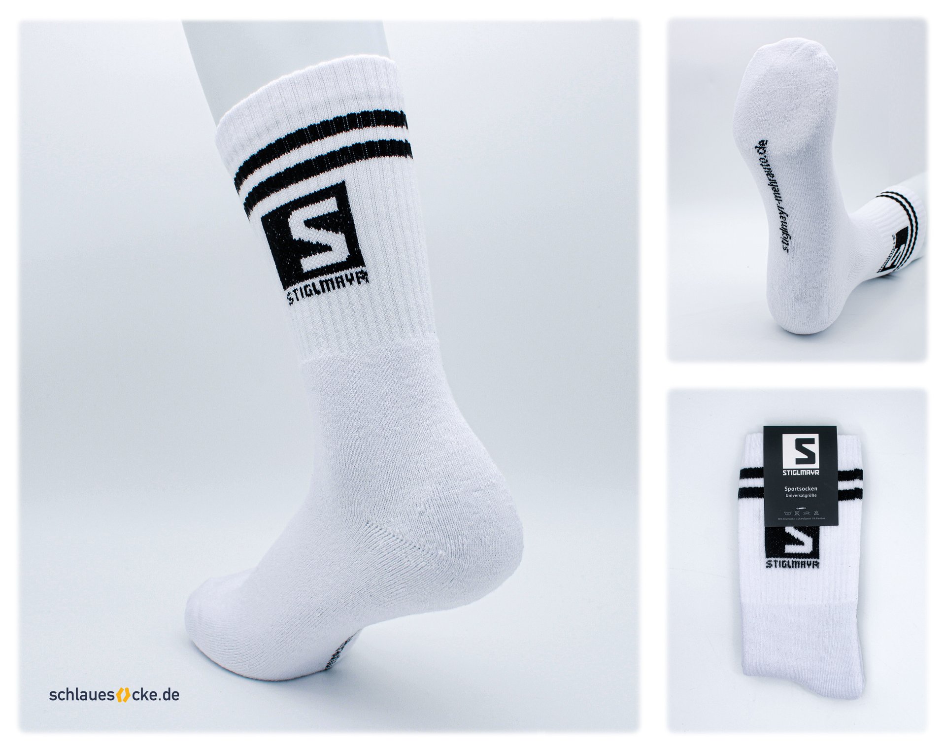 Sample project: Autohaus Stiglmayr – custom socks with packaging (Full Set)