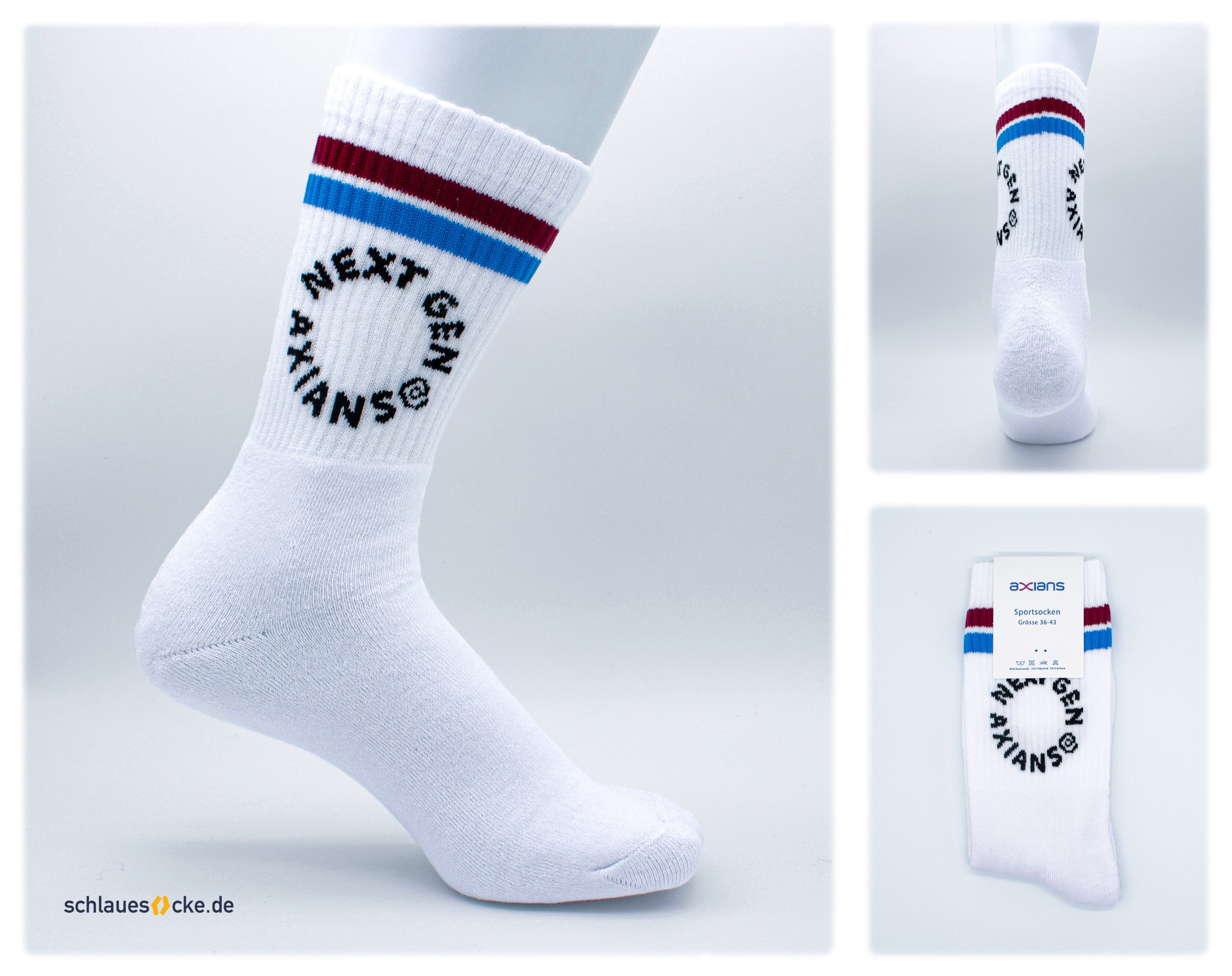 Sample project: Axians – custom socks with packaging (Full Set)