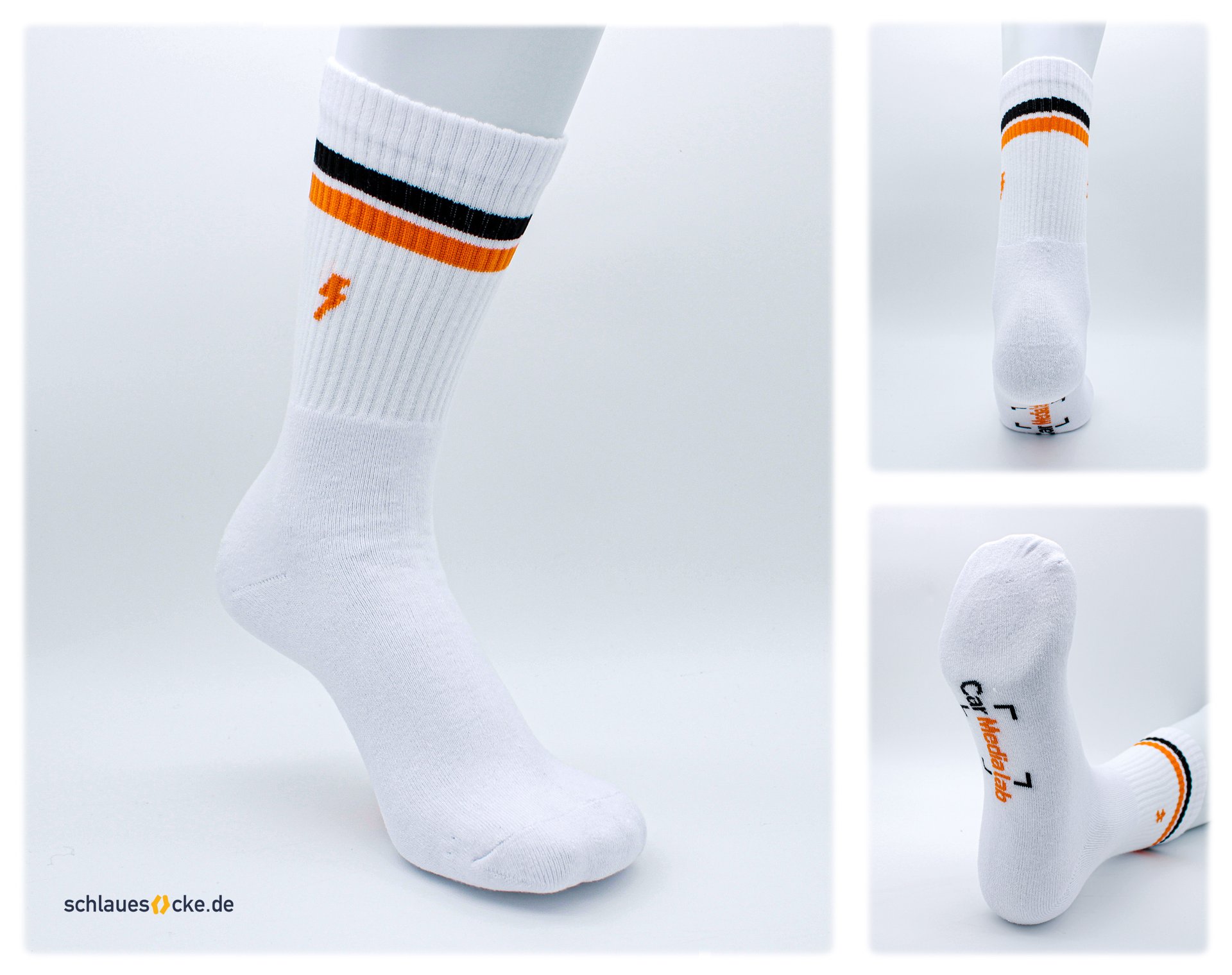 Sample project: Carmedialab – custom socks with packaging (Full Set)
