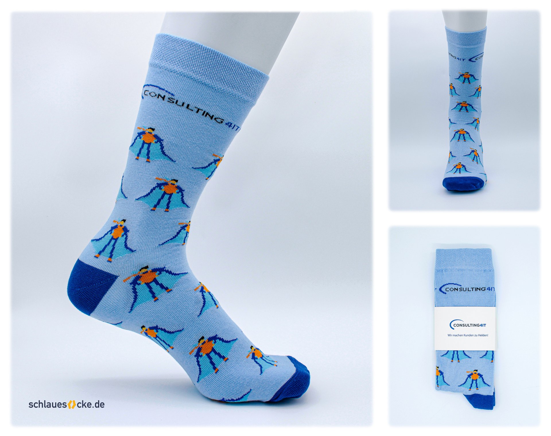 Sample project: Consulting4IT – custom socks with packaging (Full Set)
