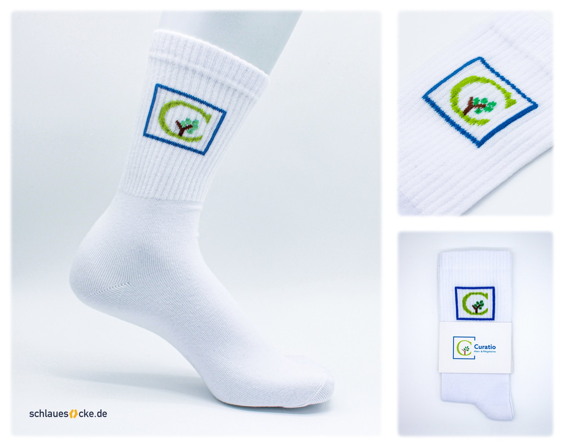 Sample project: Curatio – custom socks with packaging (Full Set)