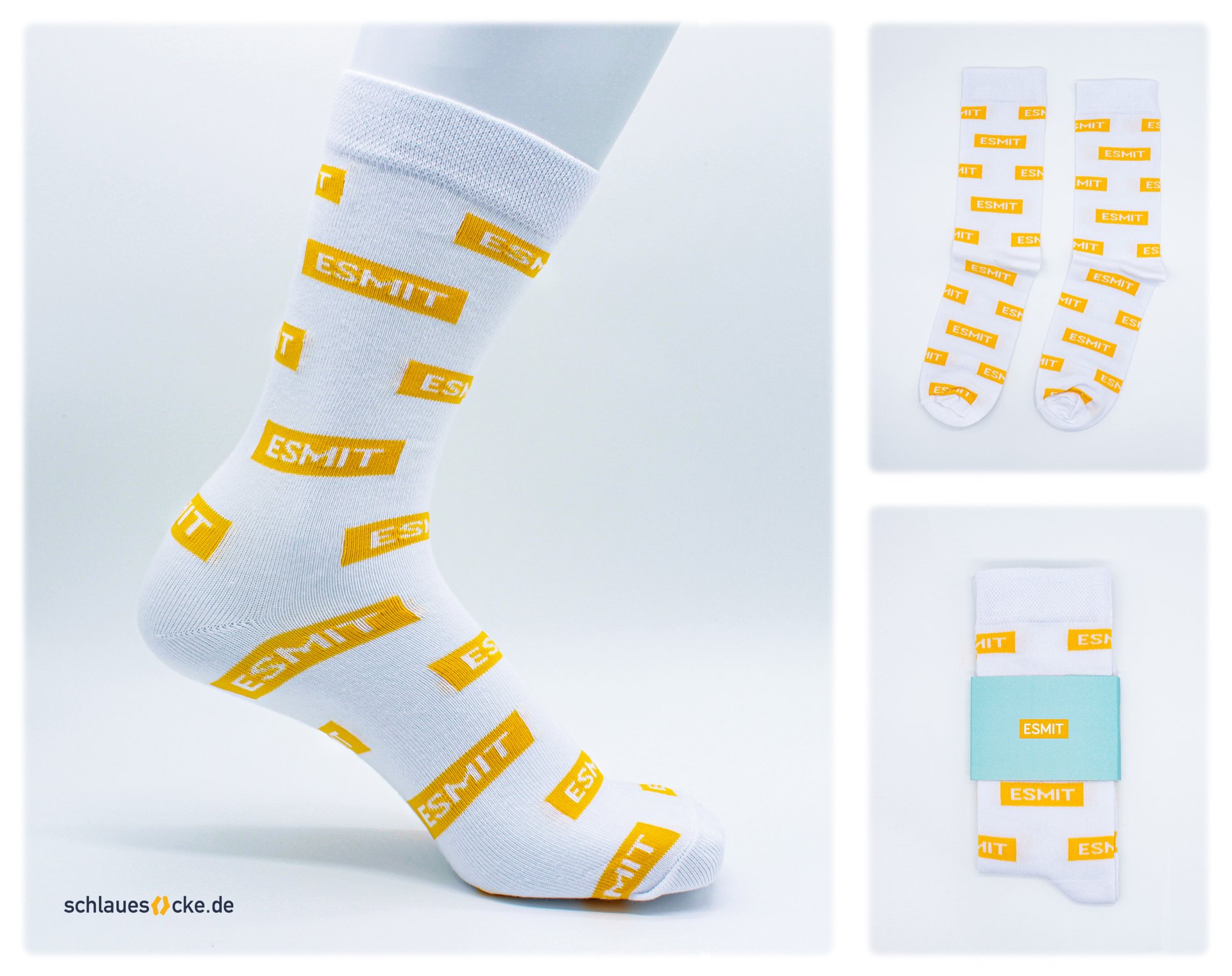 Sample project: Esmit – custom socks with packaging (Full Set)