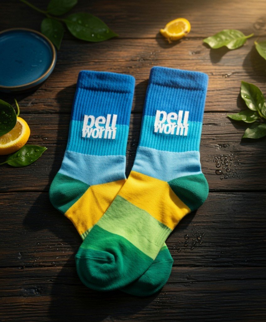Beispielprojekt: individuelle Logo-Socken nach Kundenwunsch (Custom Socks), kein Katalogprodukt