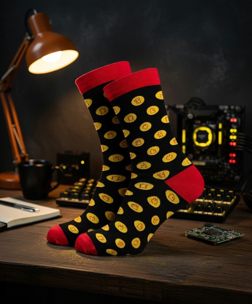 Beispielprojekt: individuelle Logo-Socken nach Kundenwunsch (Custom Socks), kein Katalogprodukt