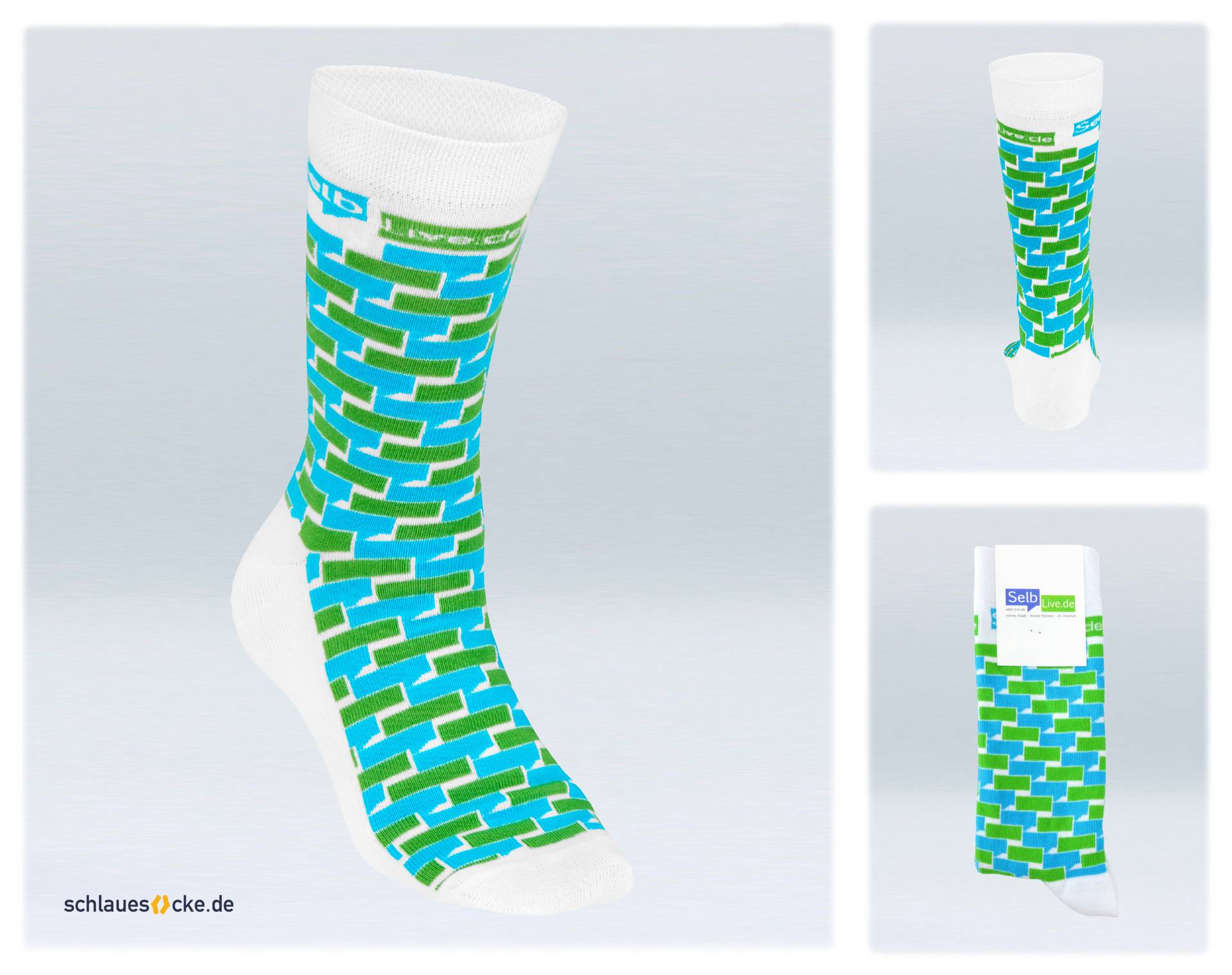 Beispielabbildung „Design and Manufacture Your Own Socks“: individuelle Socken nach Kundenauftrag (Custom Socks), kein Katalogprodukt