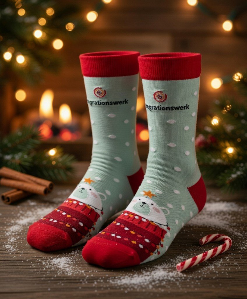 Beispielprojekt: individuelle Logo-Socken nach Kundenwunsch (Custom Socks), kein Katalogprodukt