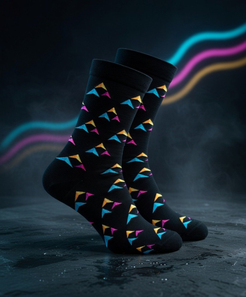 Beispielprojekt: individuelle Logo-Socken nach Kundenwunsch (Custom Socks), kein Katalogprodukt