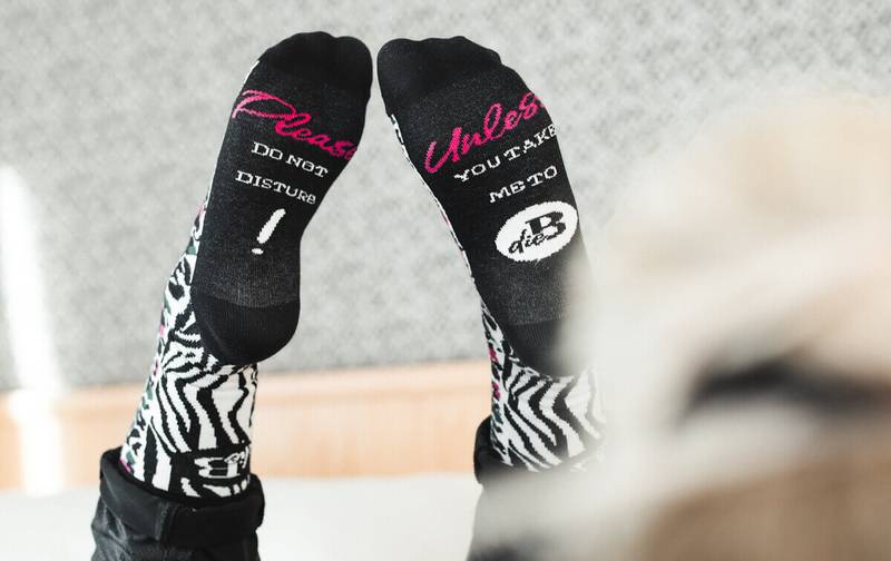 Katoensokken met creatief ontwerp van Hotel dieB